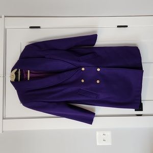 David Benjamin Collection Purple Wool Jacket